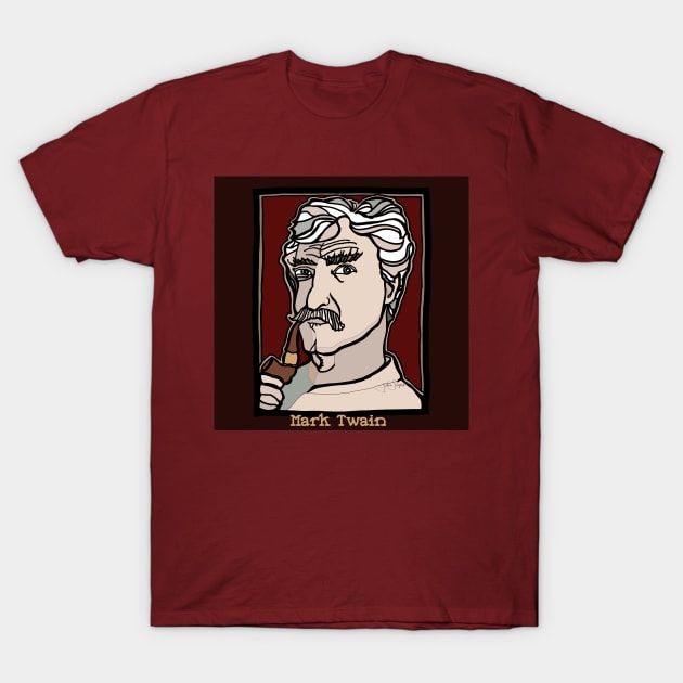 Mark Twain T-Shirt by JSnipe